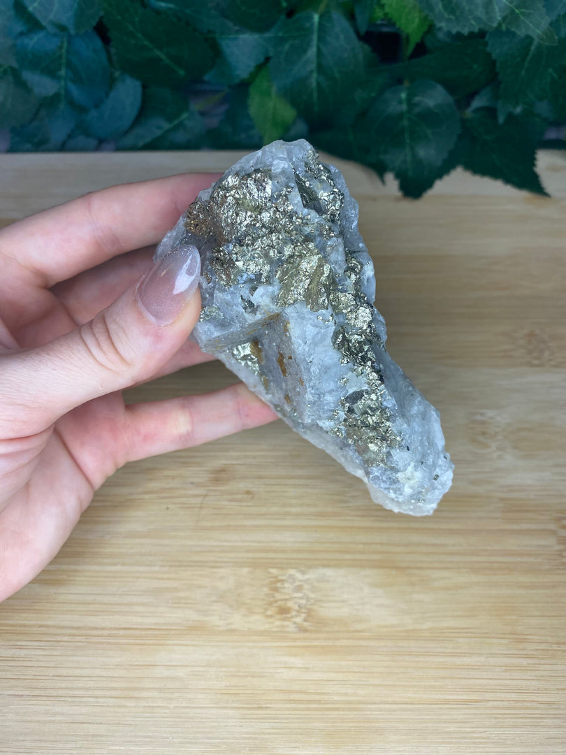 Amas de quartz avec pyrite