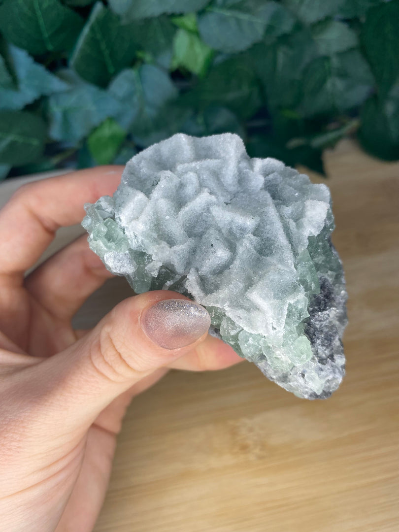 Spécimens de cubes de sucre en fluorite