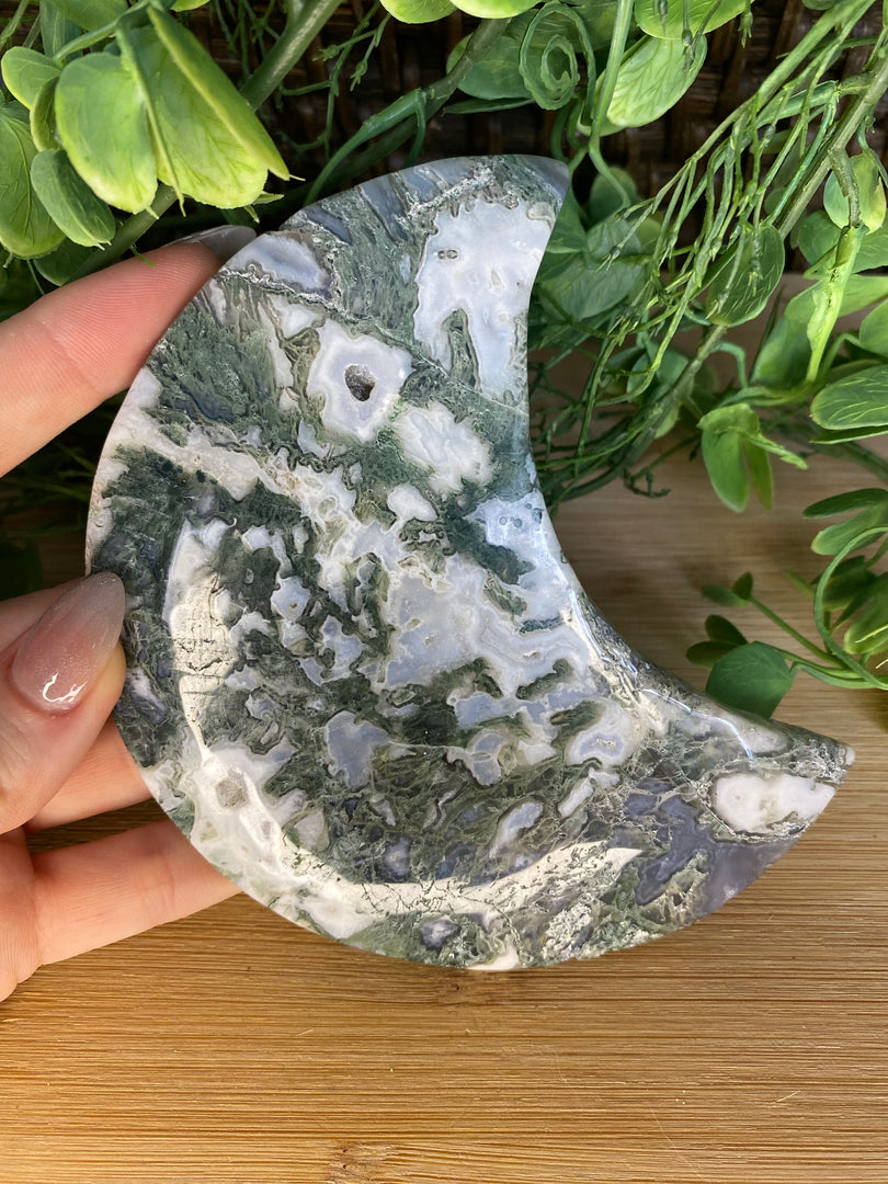 Moss Agate Moons