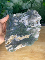 Load image into Gallery viewer, Moss Agate Slice Slab
