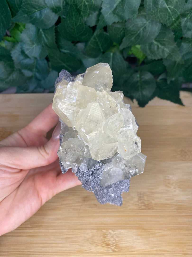 Calcite on Sphalerite