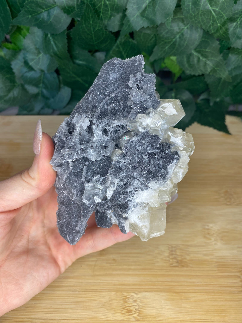 Calcite on Sphalerite