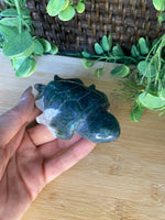 Load image into Gallery viewer, Moss Agate Turtle
