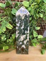 Load image into Gallery viewer, Moss Agate Towers
