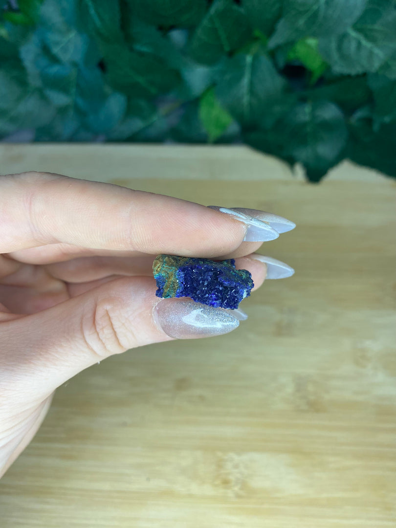 Azurite avec spécimens de malachite