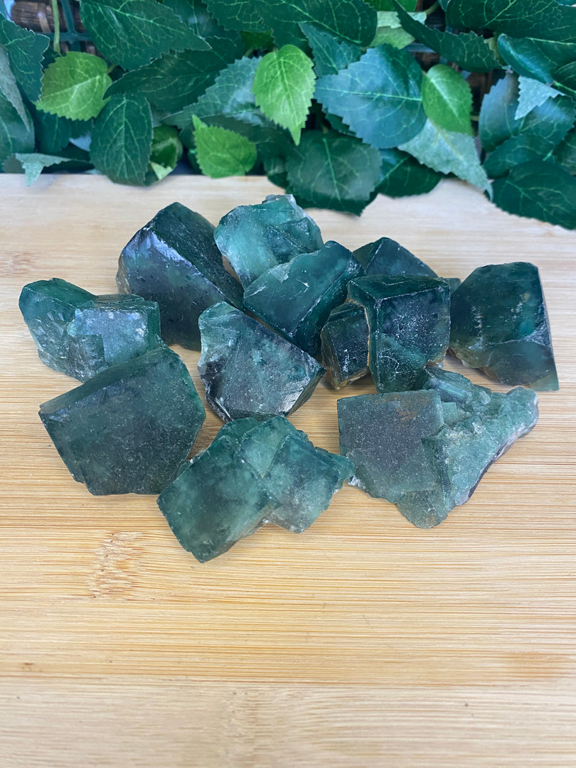 Spécimens de fluorite cubique