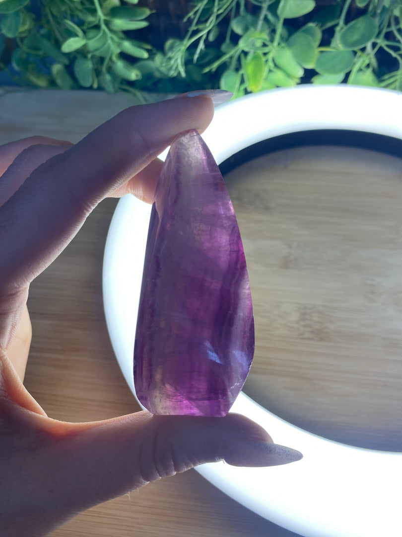 Formes libres de fluorite