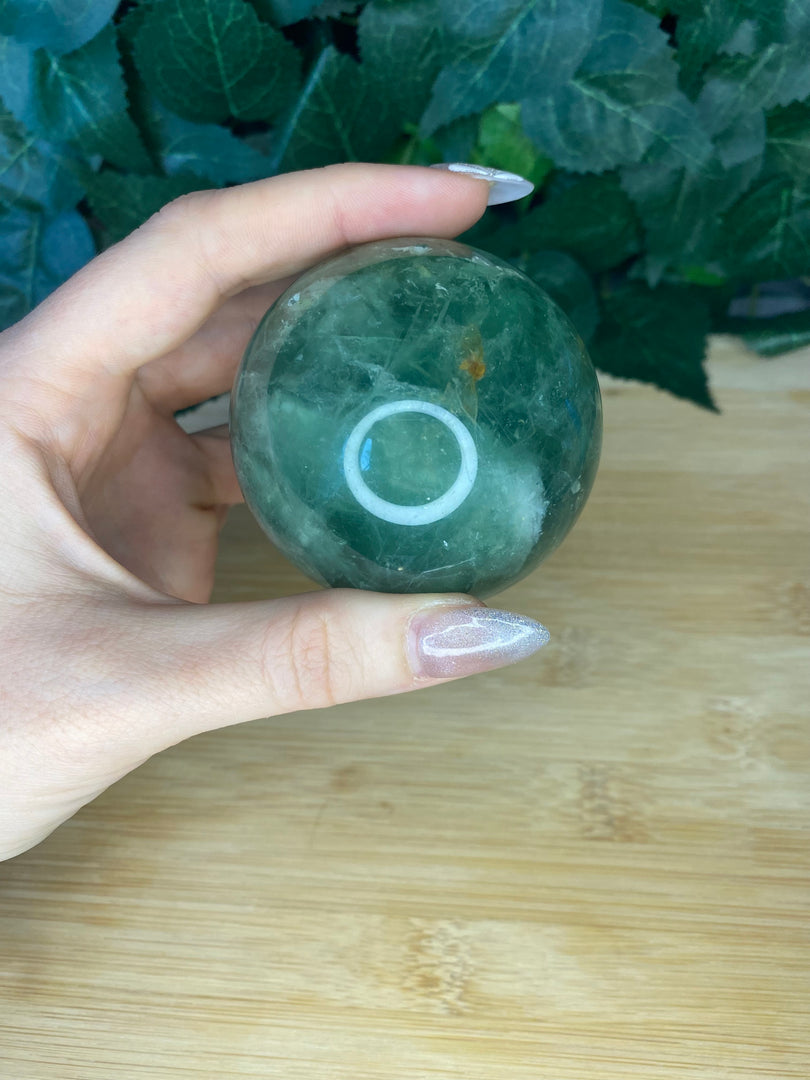 Green Fluorite Spheres