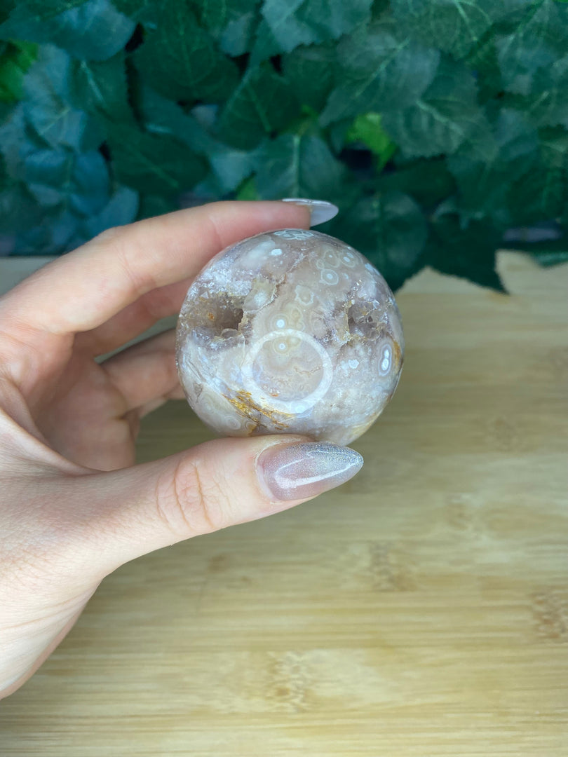 Pink Amethyst Flower Agate Spheres