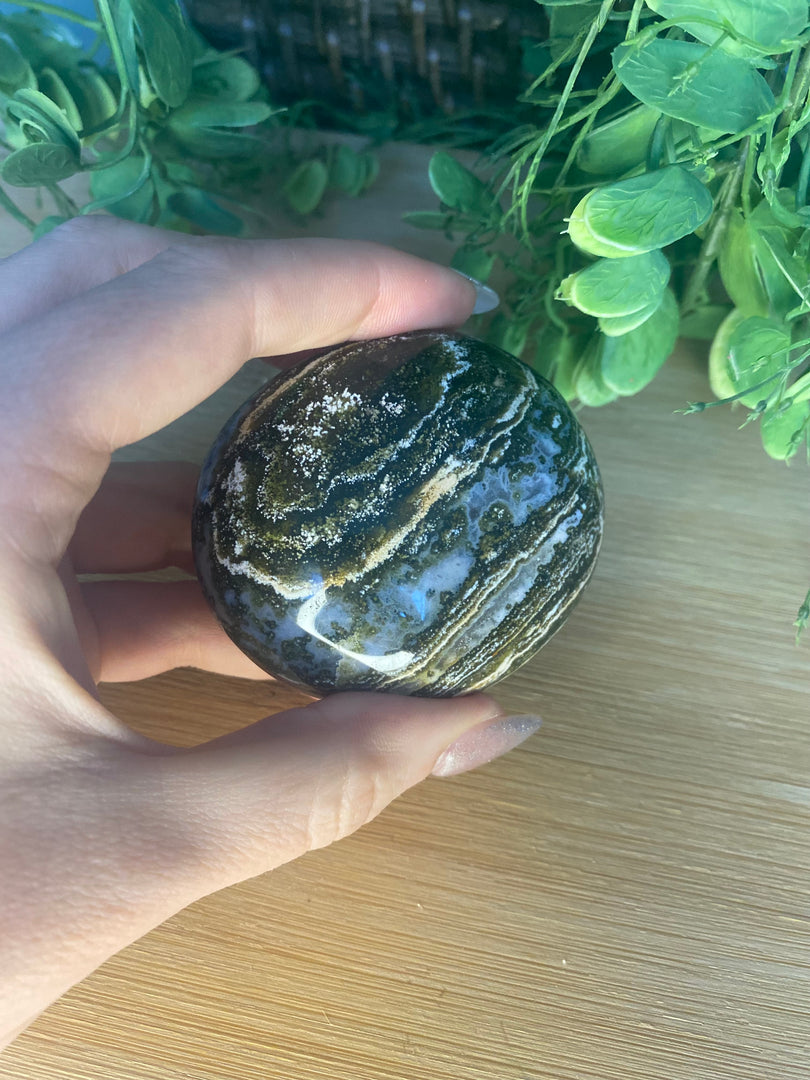 Ocean Jasper Palm Stone - XL