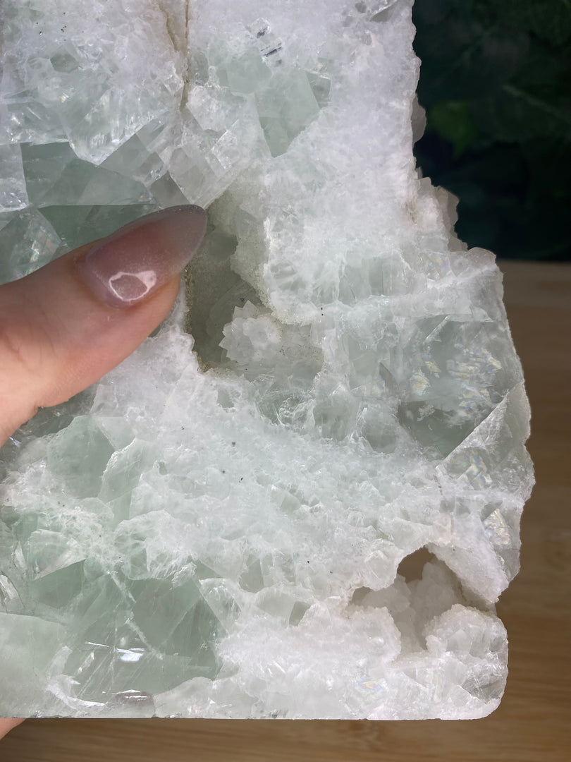 Dalle de tranche de fluorite