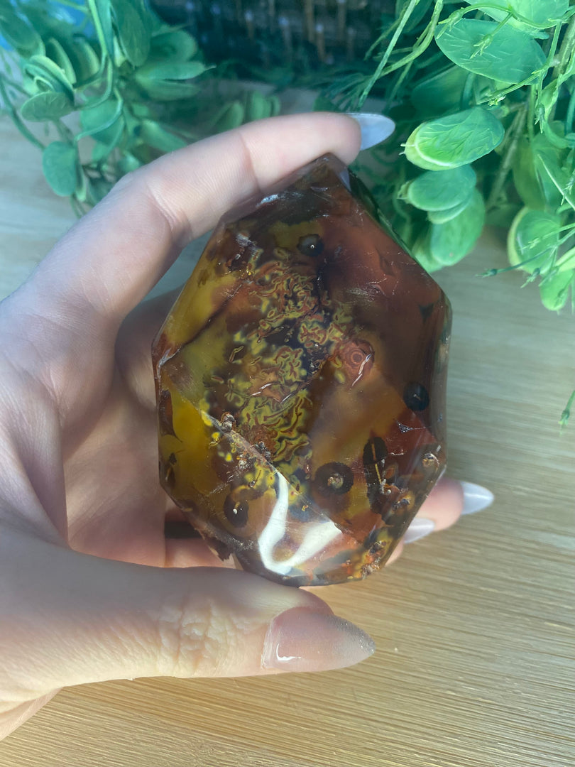 Carnelian Agate Flame - Lg