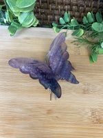 Load image into Gallery viewer, Fluorite Butterfly Wings on Stand
