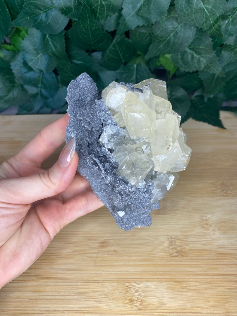 Calcite on Sphalerite