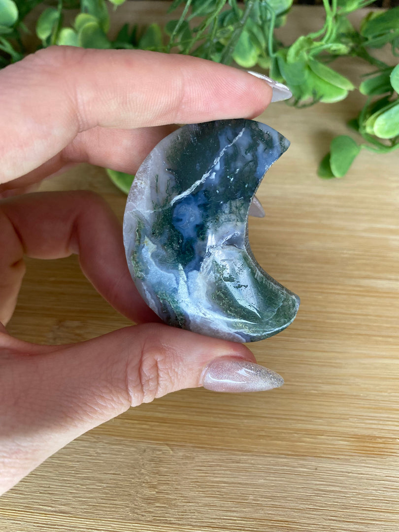 Moss Agate Moons