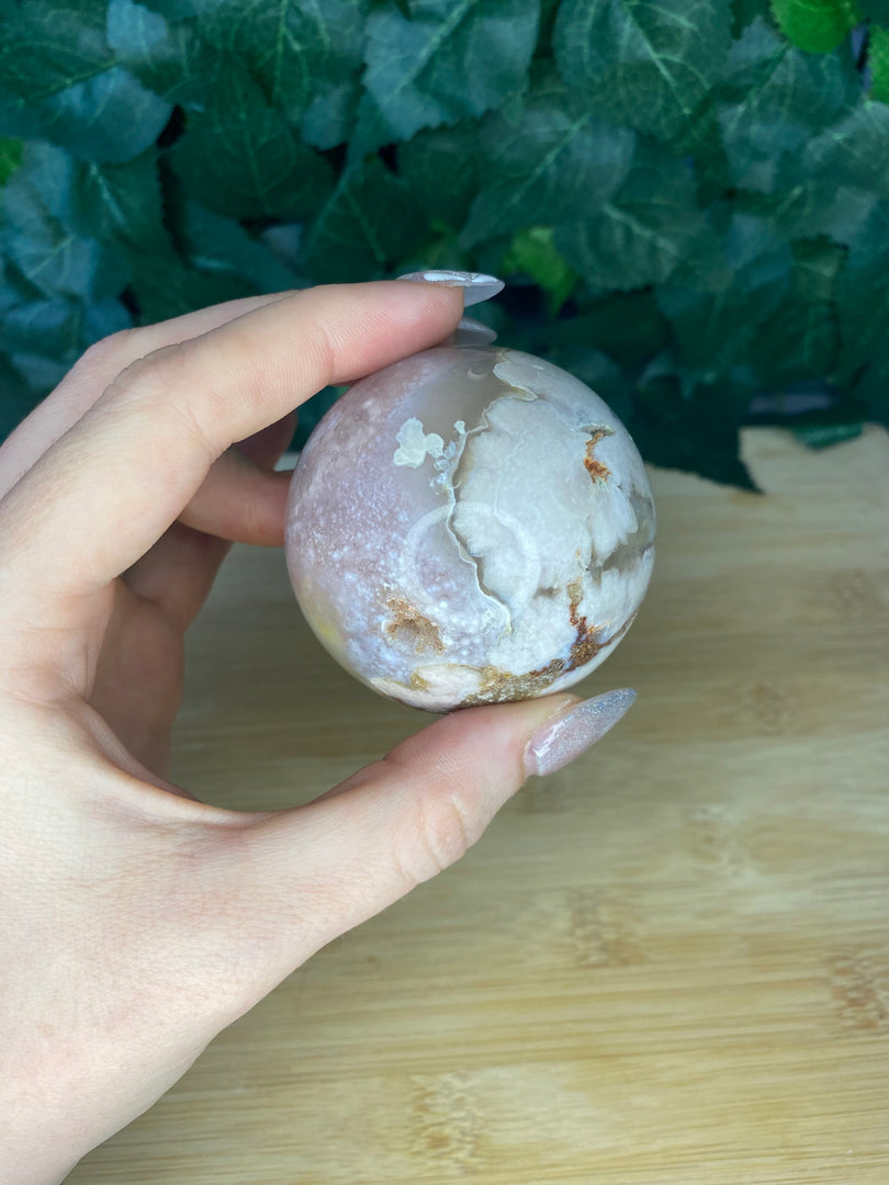 Pink Amethyst Flower Agate Spheres