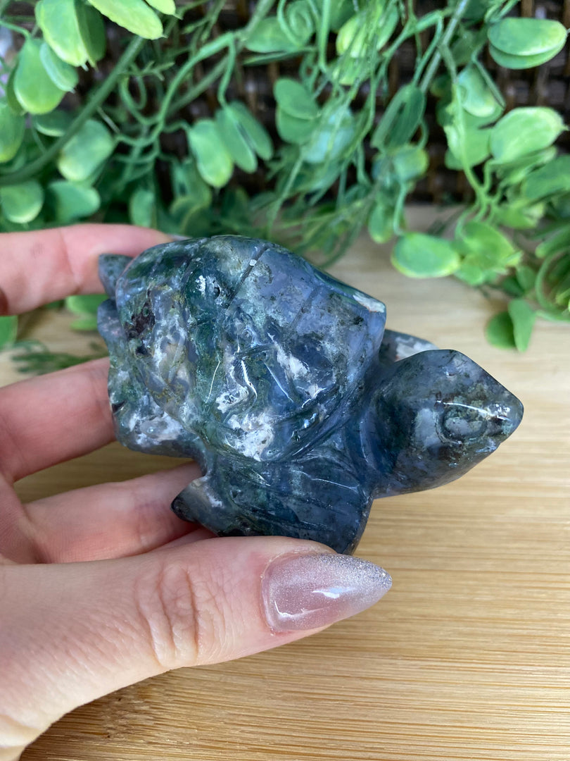 Moss Agate Turtle