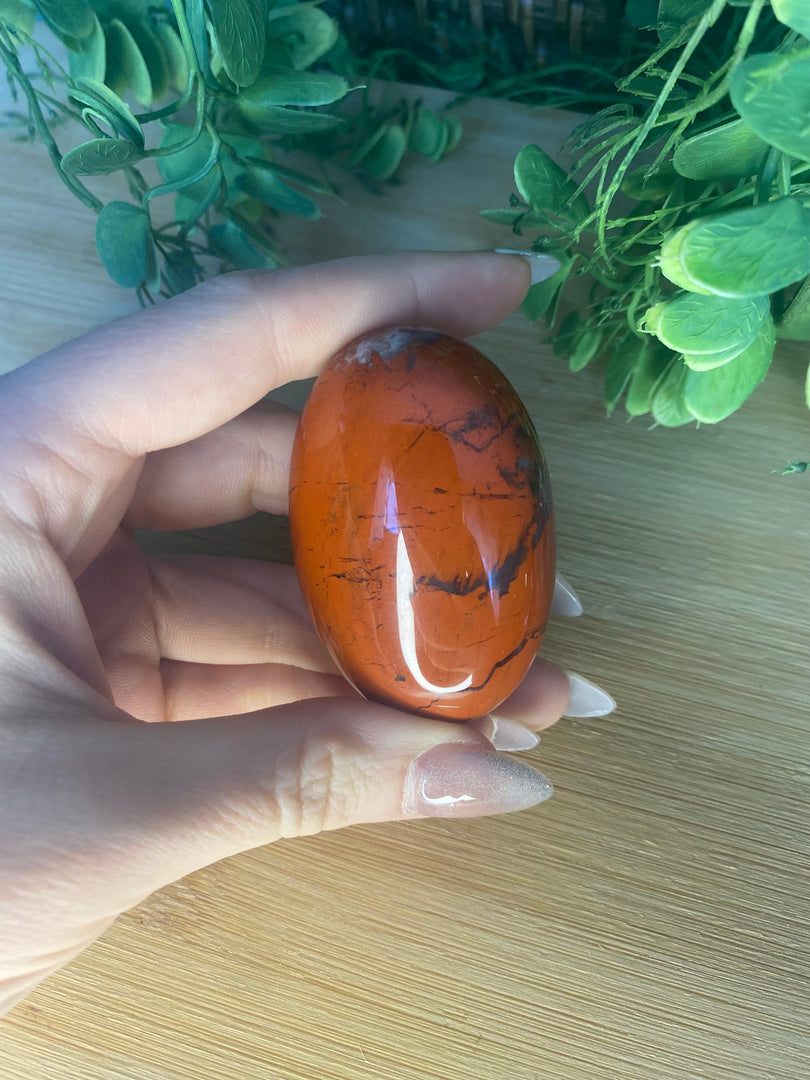 Red Jasper Palm Stone