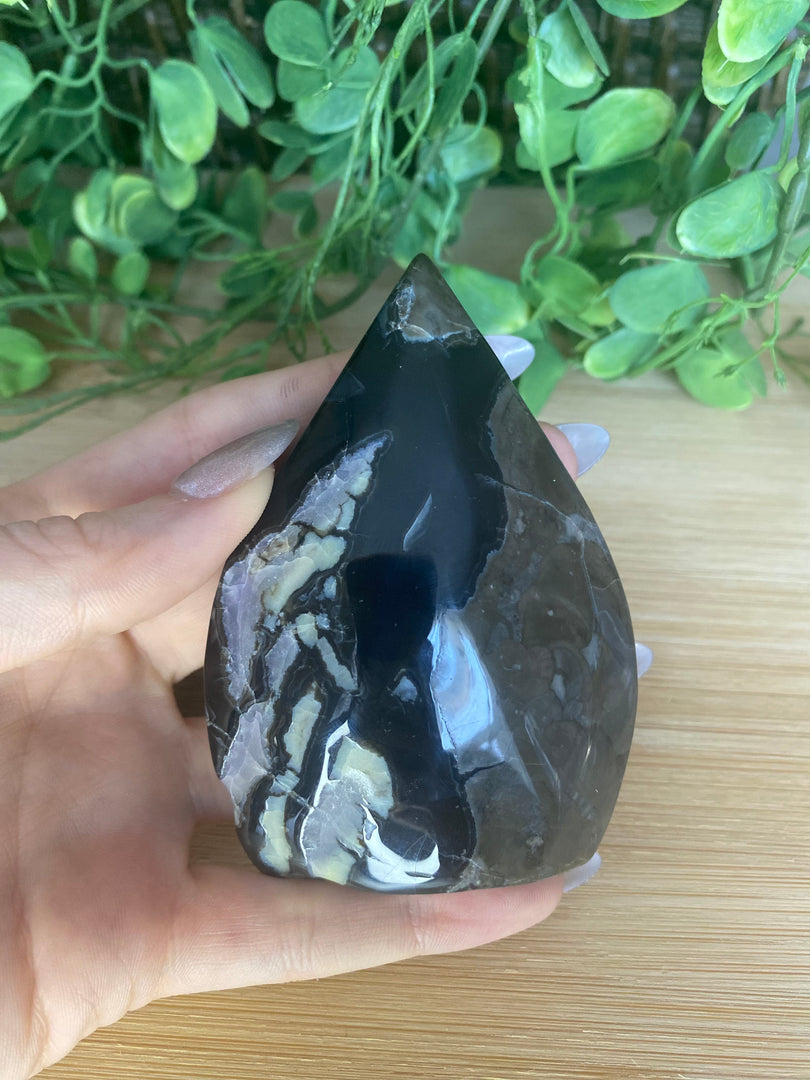 Volcano Agate Teardrop