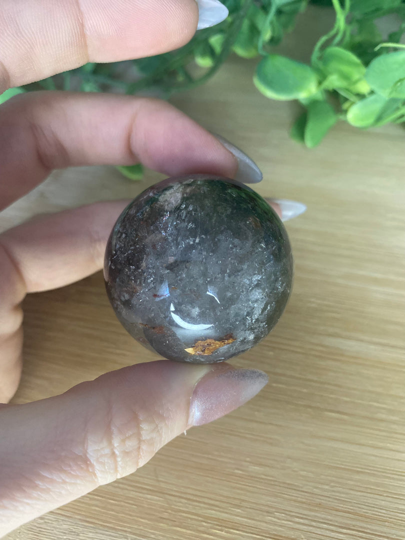 Sphère de quartz de jardin