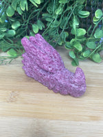 Load image into Gallery viewer, Honeycomb Ruby Corundum Dragon Head
