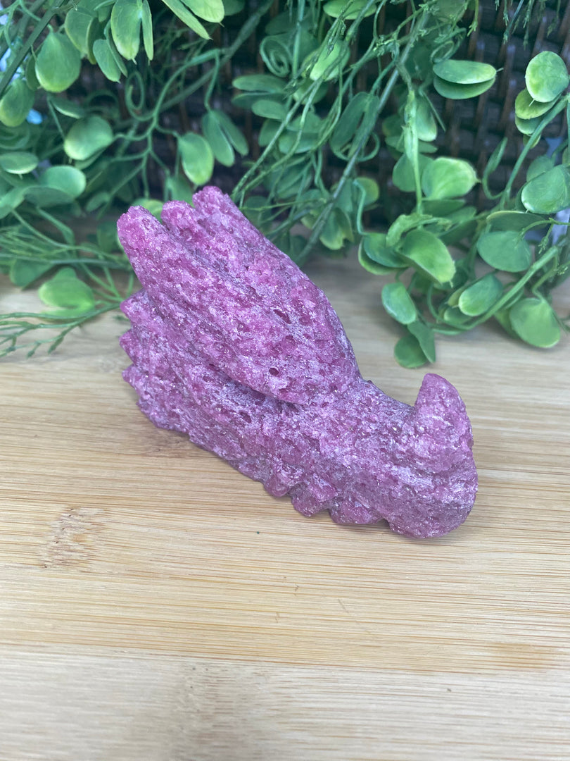 Honeycomb Ruby Corundum Dragon Head