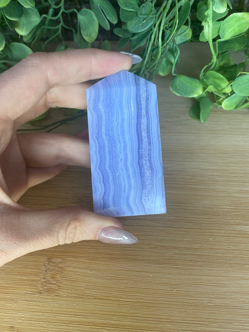 Blue Lace Agate Towers