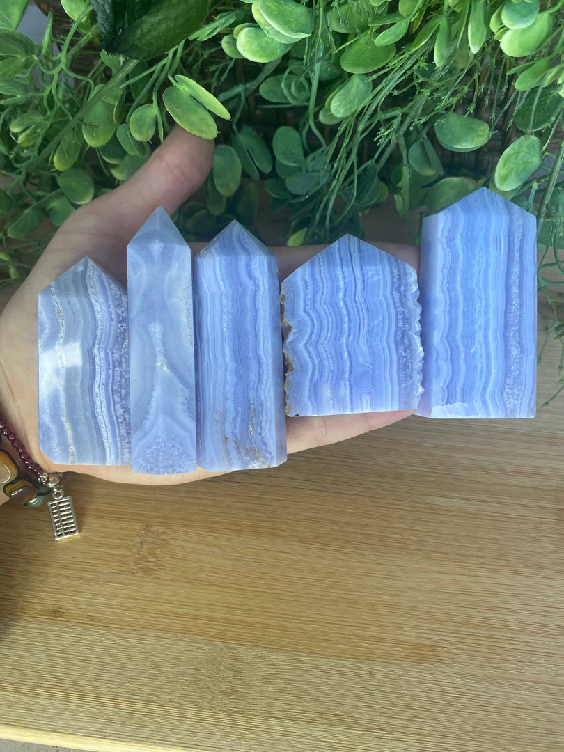 Blue Lace Agate Towers