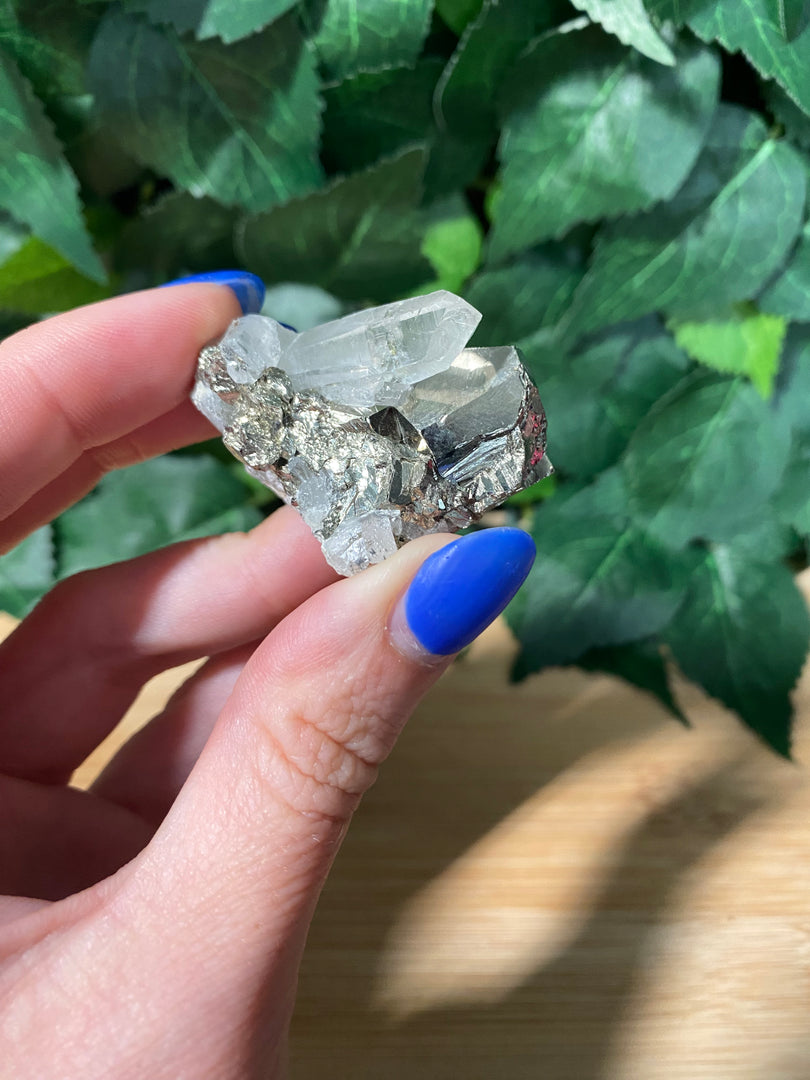 Amas de quartz avec pyrite