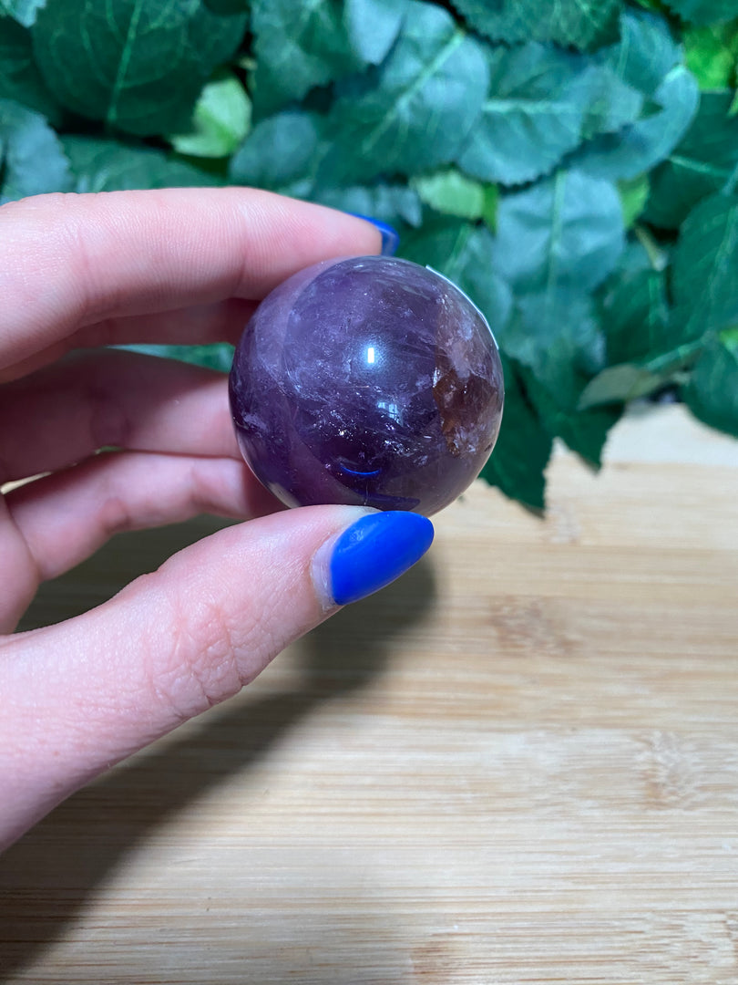 * Amethyst Smoky Quartz Sphere