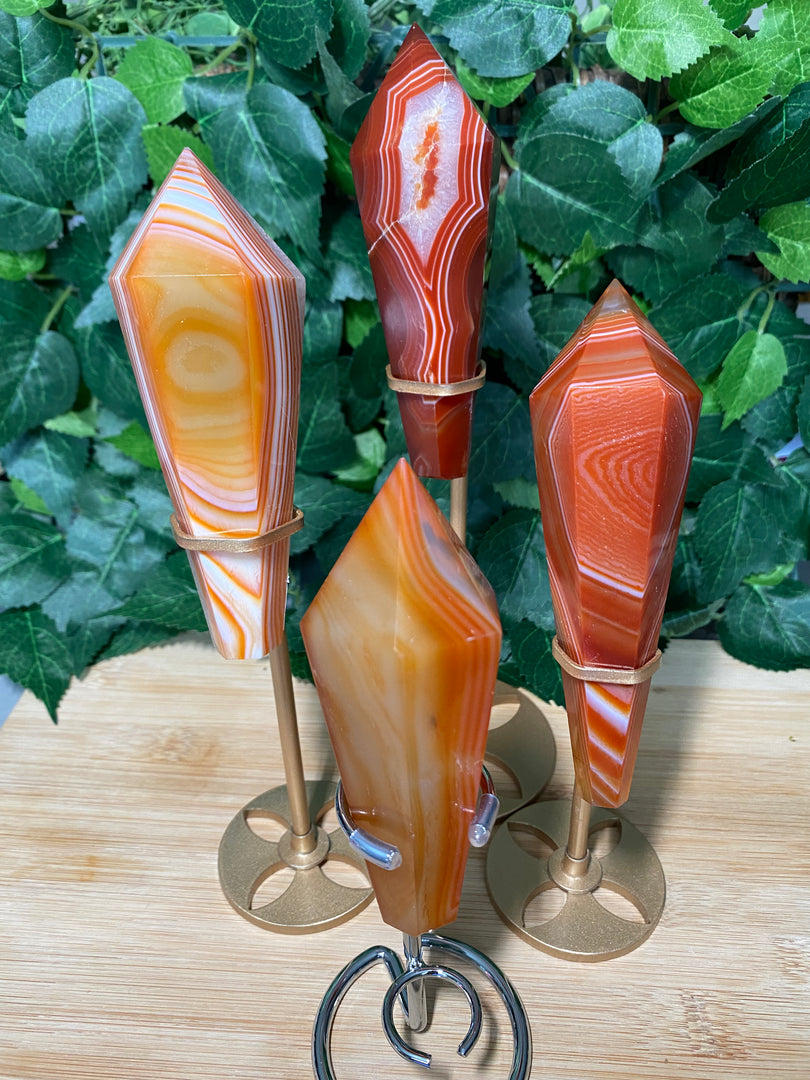 * Carnelian Agate Wands