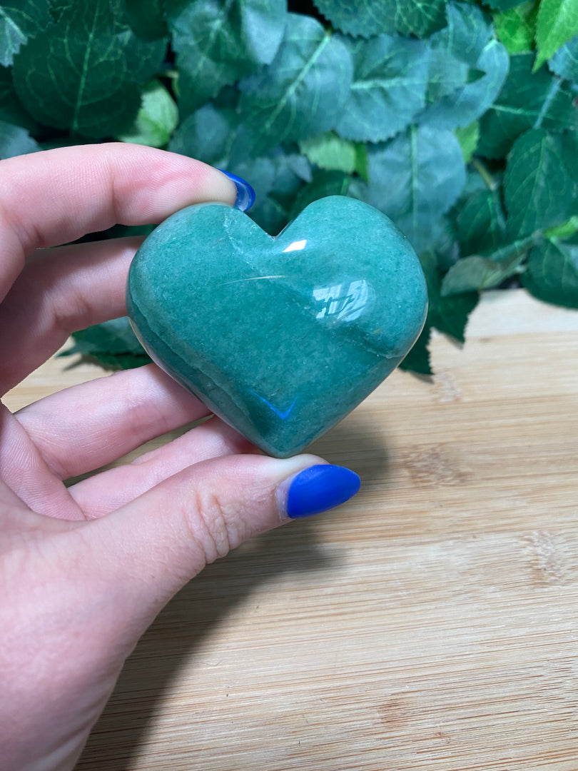 * Green Aventurine Heart