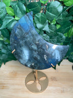 Charger l&#39;image dans la visionneuse de galerie, * Labradorite Moon Carvings
