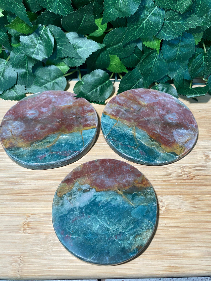 * Ocean Jasper Tri-Colour 3 Set Coasters