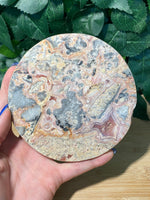 Charger l&#39;image dans la visionneuse de galerie, * Crazy Lace Agate Coaster Plate
