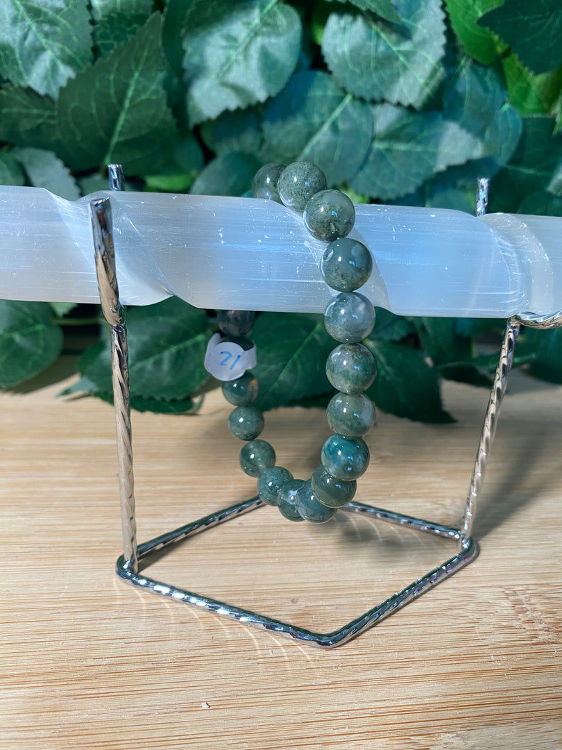 * Moss Agate Bracelet