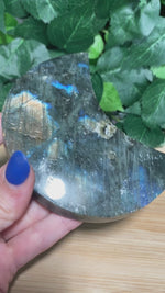 Load and play video in Gallery viewer, * Labradorite Moon Carvings
