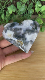 Load and play video in Gallery viewer, Moss Agate Double Heart
