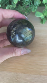 Load and play video in Gallery viewer, Labradorite Spheres
