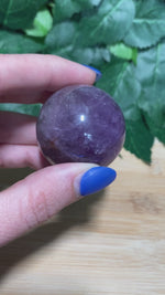 Load and play video in Gallery viewer, * Amethyst Smoky Quartz Sphere
