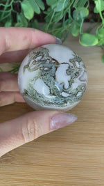 Load and play video in Gallery viewer, Moss Agate Spheres
