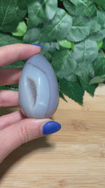 Load and play video in Gallery viewer, * Agate Druzy Egg
